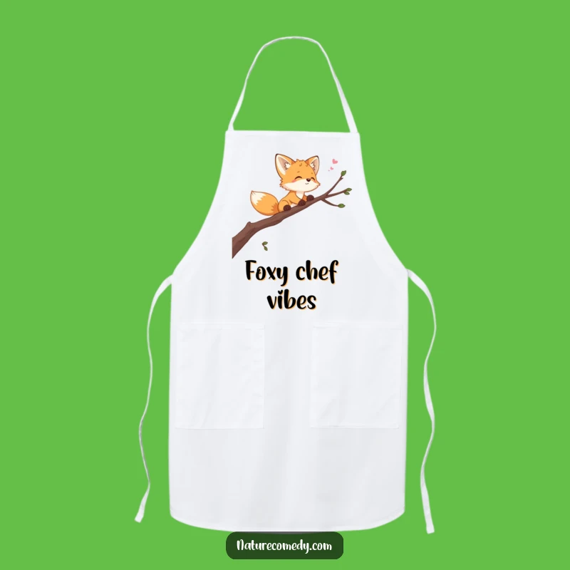 Funny Playful Fox Apron: Cook with Woodland Adventure