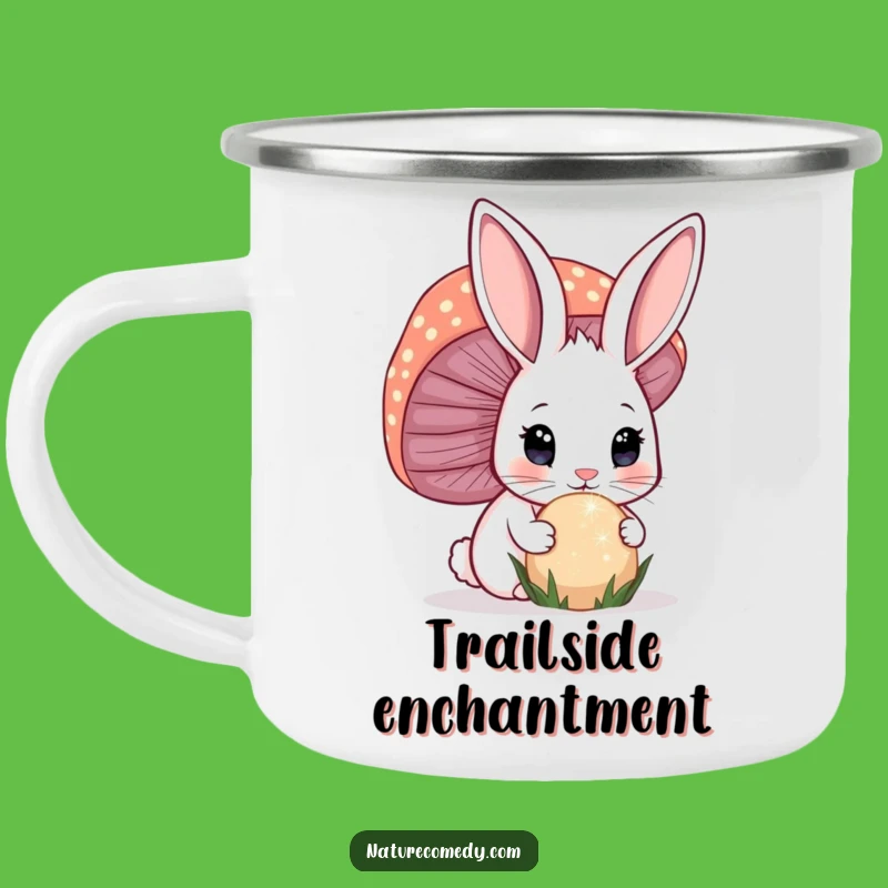 Funny Bunny Camping Mug: Magical Outdoor Discoveries for Adventurers!