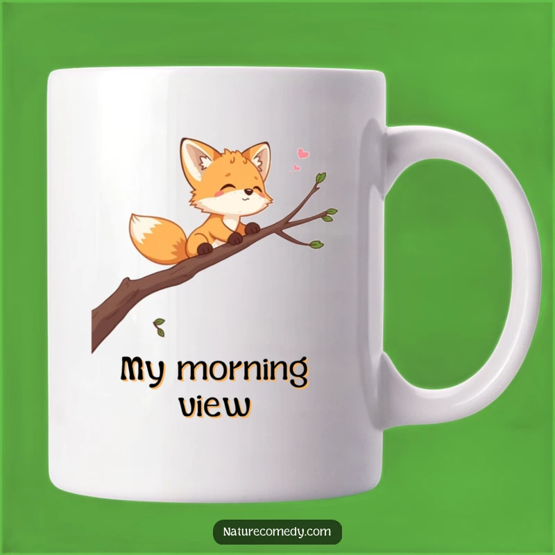 Funny Playful Fox Mug: Whimsical Sky-Gazing Gifts for Dreamers