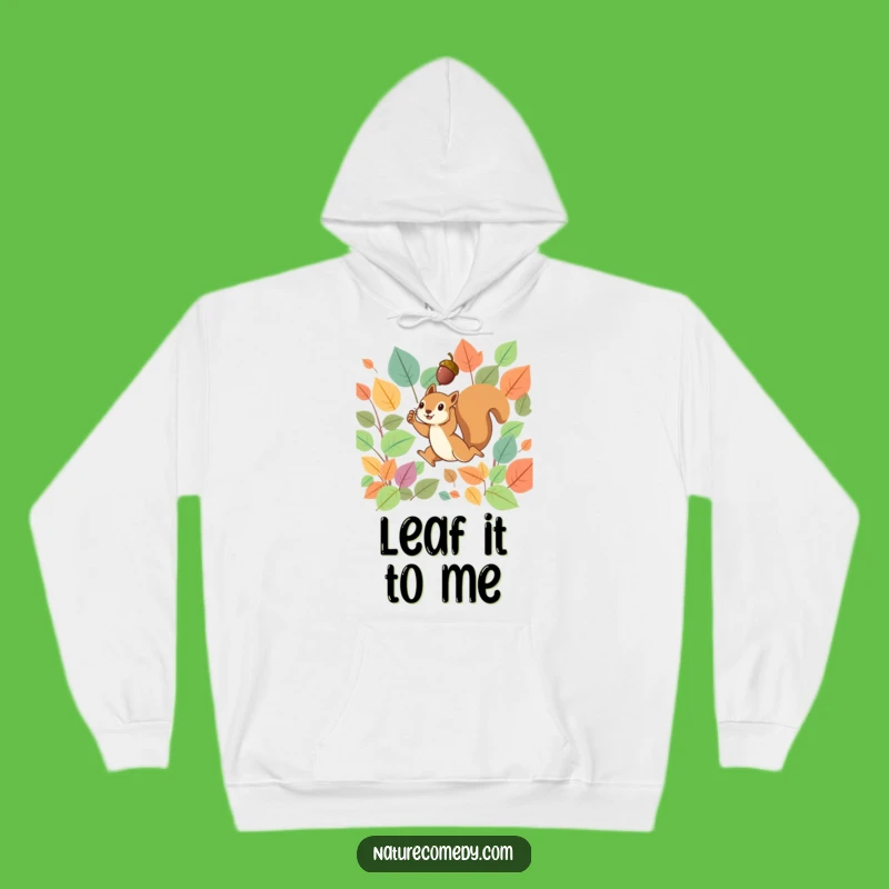 Funny Squirrel Hoodie: Cozy Autumn Leap, Adorable Funny Gift