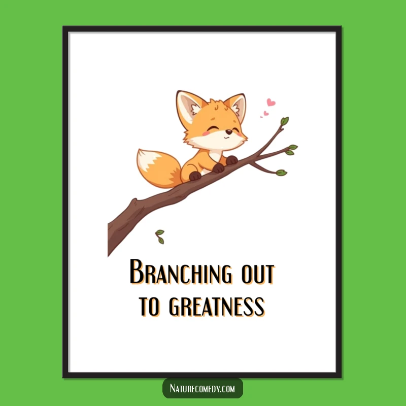 Free Printable Fox Art - Funny Downloadable Wall Art, Dreamy Sky