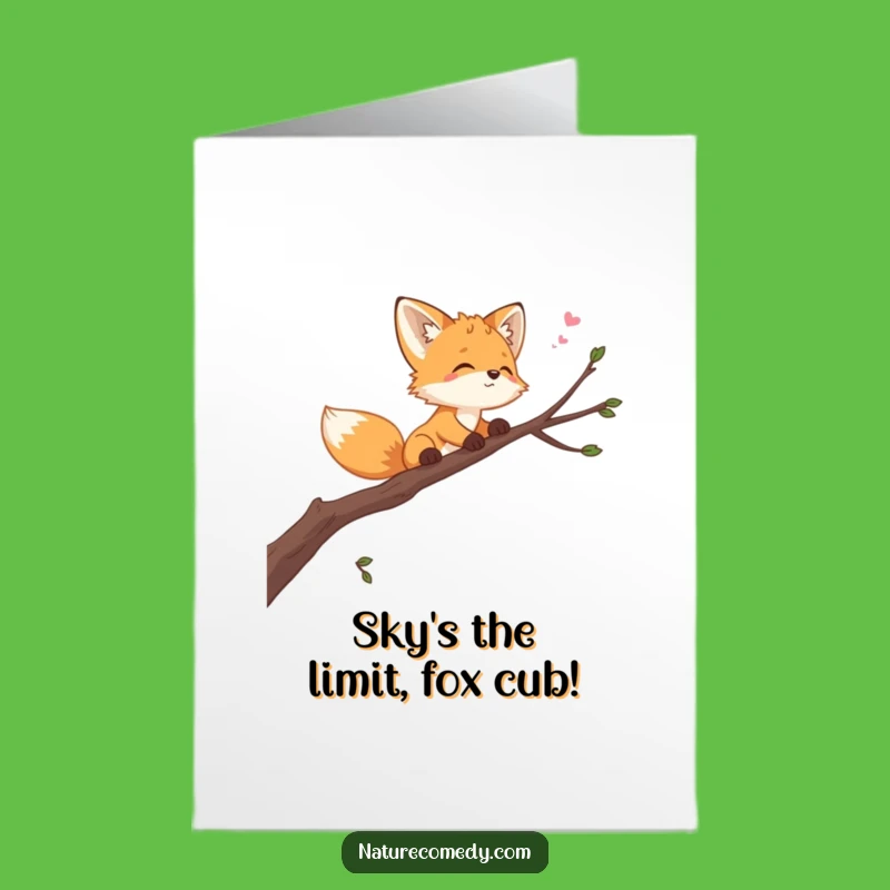 Free Printable Fox Birthday Card - Funny Downloadable Gift, Skyward Dreams