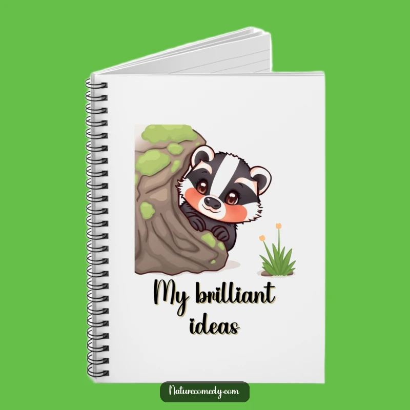 Funny Curious Badger Notebook: Jot Down Your Thoughts with Whimsy