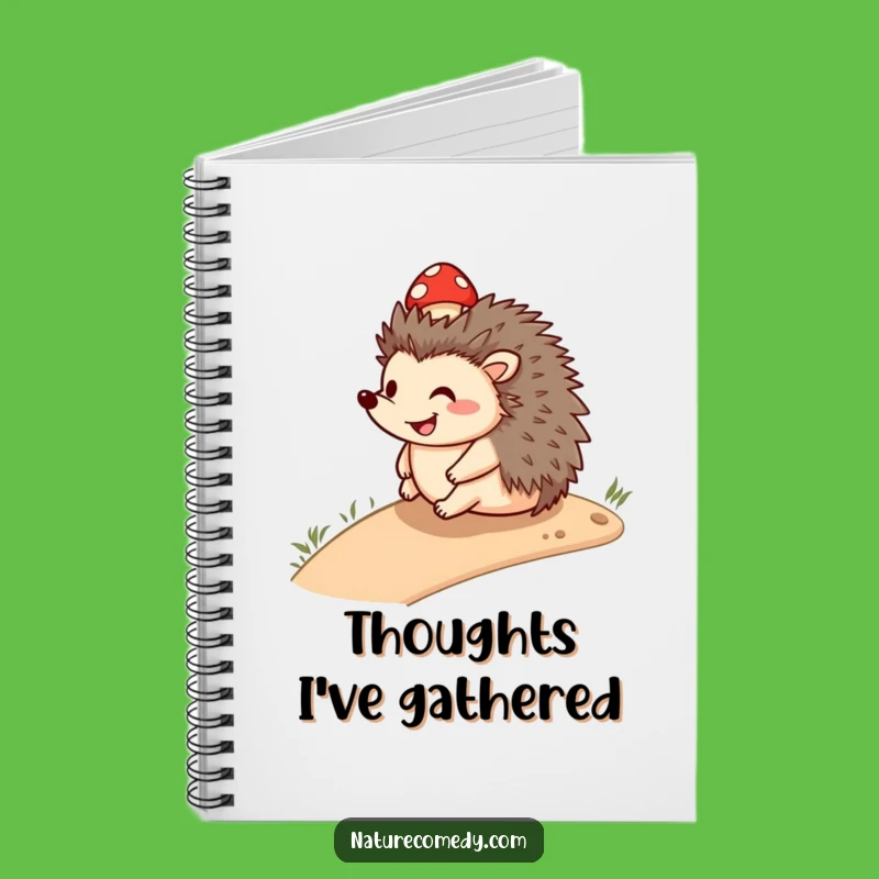 Funny Smiling Hedgehog Notebook: Jot Down Your Cheerful Thoughts